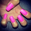 Matte pink nails 