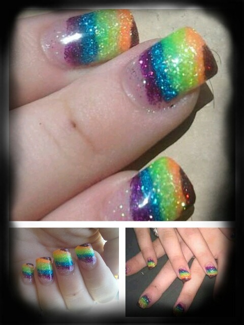 cute gay pride nails