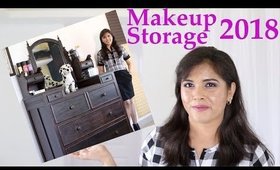 Inside My Antique Dressing Table: Makeup Storage 2018