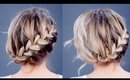 Hairstyle Of The Day: Simple Diagonal French Braid Updo | Milabu