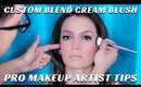 Bridal Makeup Tutorial Series- How to Custom Blend Cream Blush - mathias4makeup