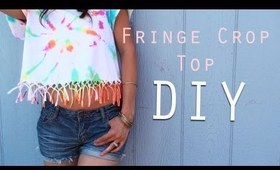 DIY Fringe Knot Crop Top