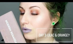 ABH MODERN RENAISSANCE - DAY 3: LILAC & ORANGE | 1 PALETTE FOR A WEEK