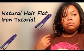 Updated: Natural Hair Flat iron Tutorial