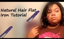 Updated: Natural Hair Flat iron Tutorial
