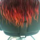 Fire red Ombre Hair 