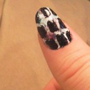 School Glue Nail Used With A Waterless Marble