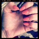 Claw nails peach/coral