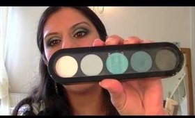 Make Up Atelier Paris Blue Eyeshadow Palette tutorial and revew