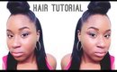 Half up Half down Top knot with clip ins - Hair Tutorial