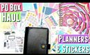 PO BOX HAUL | Planner Haul, Sticker Haul, Planner Subscription Box