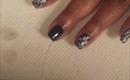Water (Not Req'd) Marble Halloween Spider Web Nails