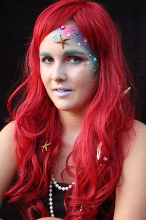 This is a colorful mermaid makeup look that can be tweaked to create your ideal mermaid. Visit my blog for more details on how to create this look- http://www.prettyinpigment.com/2013/10/mermaid-makeup-look.html