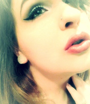 My winged eyeliner look. :)