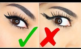 9 EASY EYELINER HACKS For Perfect Winged Eyeliner!