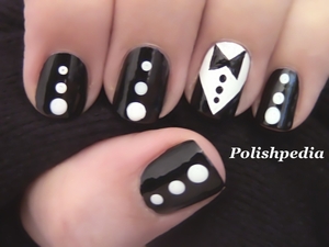 Chic yet Elegant! What do you think about this design?

Watch My Video Tutorial @ http://www.polishpedia.com/tuxedo-nail-art.html