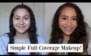 Simple Everyday Full Coverage Makeup | GRWM | Virginiaaaxo