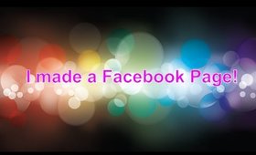 FACEBOOK PAGE ANNOUNCEMENT!