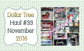 Dollar Tree Haul | # 33 November 2016 |  PrettyThingsRock