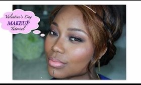 ❤︎ Valentines Day Makeup Tutorial | Spotlight Eyes | Makeup For Dark Skin ❤︎
