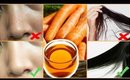10 BEAUTY USES OF CARROT OIL FOR SKIN & HAIR│SMOOTH SHINY HAIR, CLEAR ACNE, EVEN OUT DULL SKIN TONE
