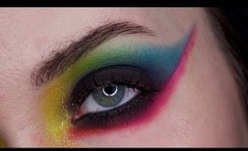 Dark Rainbow Eye Makeup