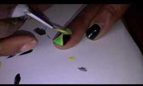 Jamaican nail art design