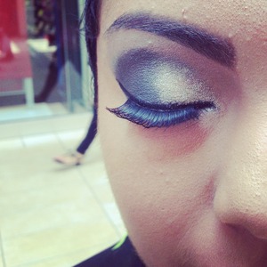 Eyeshadow I did for a client at work c: she was so happy c: 