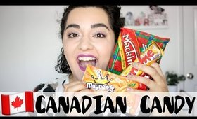 Trying Canadian Candy | Collab with Maria Medeiros