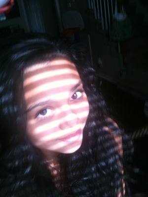 In front of the blinds!(: