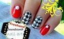 Houndstooth Inspired Nail Art!