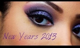 Purple Glitz- New Years 2013 Makeup Look