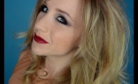 Party Makeup - Smokey Eyes and Burgundy Lips