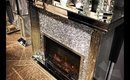 DIY Glamour Diamond Fireplace