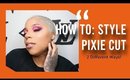 How I style my short pixie cut 2 ways (super sleek or curly fro)