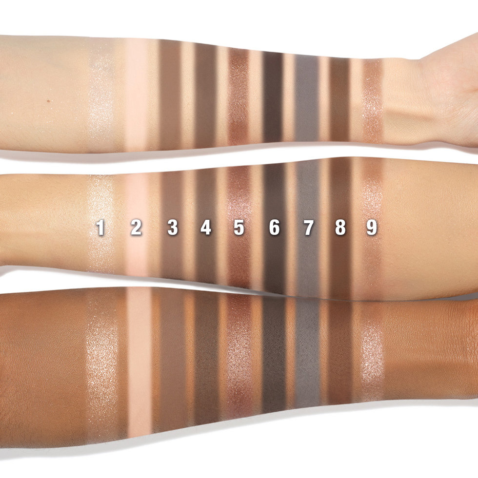 Charlotte Tilbury Palette of Beautifying Eye Trends in Super Neutral Swatches