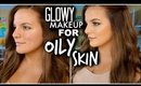 GLOWY MAKEUP FOR OILY SKIN (Perfect For Summer) | Casey Holmes