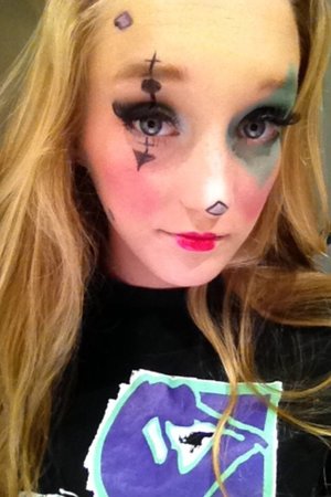 Cute clown look i did quickly just for fun