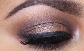 Brown Glittery Smoky Eye Makeup Inspired By Dressyourface | YazMakeUpArtist