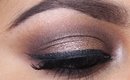 Brown Glittery Smoky Eye Makeup Inspired By Dressyourface | YazMakeUpArtist