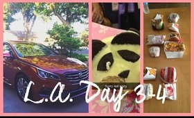 L.A. Day 3-4 Hyundai Sonata Sport, BeautyConLA & Food Challenge | Grace Go