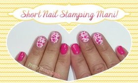 Short Nails Mani | Beginner Stamping | PrettyThingsRock