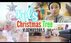 KIDS ROOM CHRISTMAS TREE DECORATING! VLOGMAS DAY 5