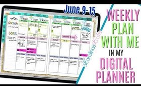 Digital Plan with me this week June 9 to 15, How i'm Setting Up Weekly Digital Plan With Me June 9