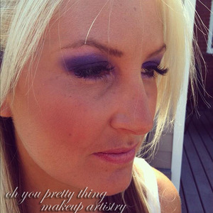 This was a purple smokey eye for a bridesmaid, she wanted something really smokey and we were both really happy with the results