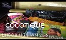 COCOTIQUE Unboxing Jan 2016 + Loreal True Match Lumi Cushion Foundation First Impressions