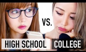 High School vs. College Makeup Routine ♥ Beginners Tutorial ♥ Wengie