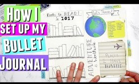 How I set up my FIRST BULLET JOURNAL 2017, Bujo Plan With Me, Bullet Journaling Ideas Plan With Me