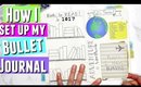 How I set up my FIRST BULLET JOURNAL 2017, Bujo Plan With Me, Bullet Journaling Ideas Plan With Me