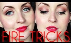 Fire Tricks Makeup: Naked 3 & Stila